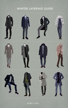 Menswear Winter Layering Tips Winter Layering Guide, Style Gentleman, Stylish Mens Fashion, Mens Winter, Ken Doll, Winter Layering, Men Style Tips