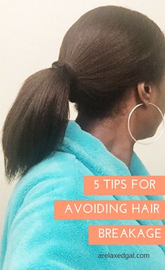 Has your hair been breaking off a lot? You don't have to just live with it. You can do something to stop it. Here are 5 tips that can help you avoid your hair breaking. | A Relaxed Gal #hairbreakage #breakinghair #hairtip #healthyhair How To Care For Relaxed Hair, Strengthen Hair From Breakage, Relax Hair Hairstyles, Best Protective Styles For Hair Growth, Relaxer Styles For Black Hair, How To Style Relaxed Hair, Styling Relaxed Hair, Protective Hairstyles For Relaxed Hair, Relaxed Hair Protective Styles