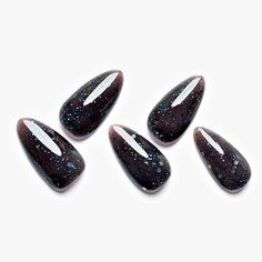 Elevate your style with our Black Press on Nails in a Medium Almond shape! Handmade with Shimmer Jelly Soft Gel, these Emo Fake Nails feature Glitter for a Galaxy Dark effect. Reusable and easy to apply, these Stiletto-shaped glue-on nails offer a chic and glamorous manicure. Perfect for expressing your unique style with confidence.

Hashtags:

#PressOnNails #BlackNails #AlmondNails #ShimmerNails #JellyGelNails #EmoNails #GlitterNails #StilettoNails #GalaxyNails #FalseNails #AcrylicNails #NailArt #BeautyTips #GlamorousNails #HandmadeNails Black Press On Nails, Glitter Stilettos, Glossier You, Nails Stiletto