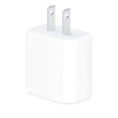 an apple charger is shown with two plugs on the side and one in the middle