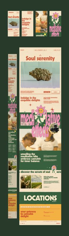 the front and back pages of an advertisement for medical health products, including marijuanas