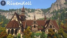 an image of a large building with mountains in the background and text reading rivendell