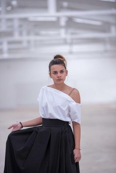 "Maxi Skirt, Plus Size Clothing, Black Maxi Skirt It is easy to wear and it goes well with a lot of different clothes from your wardrobe. The belt is sold separately. Style your skirt with it: http://etsy.me/2au4WvC at no extra shipping charge. The white top is available here: http://etsy.me/2yADnbU. ◈ Stylish and chic fashion is our shared dream! You can be sure that this piece is made with a lot of love and craftsmanship. ◈ S I Z I N G ◈ This item is available from S to XXL. Please, have a loo Edgy Asymmetrical Summer Skirt, Edgy Lined Skirt For Summer, Edgy Pleated Skirt For Summer, Edgy Pleated Summer Skirt, Summer Pleated Skirt For Alternative Fashion, Edgy Midi Skirt For Summer, Edgy Summer Midi Skirt, Maxi Skirt Plus Size, Plus Size Maxi Skirt