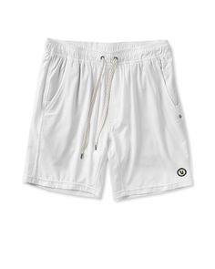 One short for every sport, the Kore Shorts have a classic athletic fit, falling just above the knee with an anywhere and everywhere versatility. Go commando in confidence with the breathable, boxer-brief liner. | Vuori Kore Shorts | White | Large Vuori makes premium performance apparel inspired by the active Coastal California lifestyle; an integration of fitness, surf, sport, and art. Breaking down the boundaries of traditional activewear, we are a new perspective on performance apparel. White Athleisure Bottoms With Functional Drawstring, Sporty White Shorts With Functional Drawstring, Sporty White Shorts With Drawstring, Sporty White Breathable Swim Trunks, White Stretch Swim Trunks Athleisure Style, White Stretch Swim Trunks For Athleisure, Sporty Relaxed Fit Swim Trunks With Go-dry Technology, Sporty White Swim Trunks For Training, Sporty Swim Trunks With Go-dry Relaxed Fit