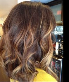 balayage short hair - Google Search... Way too light of a color for me but beautiful!