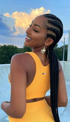 Melanin beauty Zendaya Cornrows, Cornrows Braids For Black Women Natural, Braids For Black Women Cornrows, Normal Braids, Simple Cornrows, Big Cornrows, Cornrow Hairstyle, Afro Braids