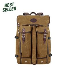 a brown backpack with two straps and the words best seller on it