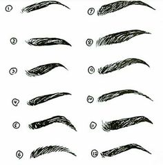 how to draw eyebrows for beginners step by step with pictures on the front and side