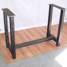 Industrial Steel I Beam Bar Base Kitchen Island Heavy Metal Iron Table Desk Legs Image 1 Stainless Steel Table Legs, Steel Table Base, Island Table, Kitchen Island Bar, Steel Table Legs, Kitchen Island Table, Stainless Steel Table, Metal Table Legs, Industrial Table