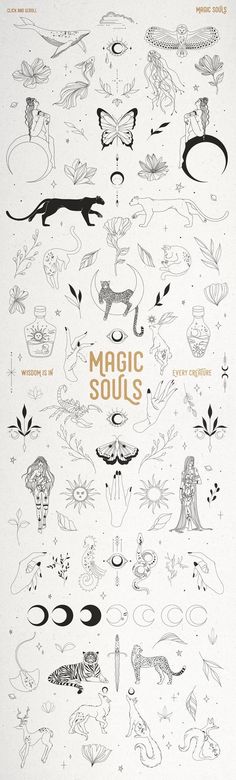 an advertisement for the magic soul's album, with cats and other animals on it