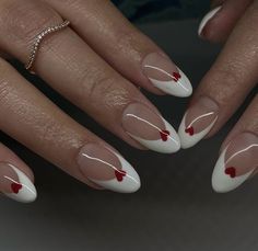 Paris Nails, Minimal Nails, Funky Nails, Manicure E Pedicure, Valentine's Day Nails