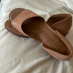 Sole Society Open Two Shoes Size: 8.5 Condition: New / Never Worn Out Of Box Heel : Approximately 1.5” Material: Leather Open Toe Shoes, Sole Society, Shoes Color, Toe Shoes, Open Toe, Women Shoes, Heels, Leather, Women Shopping