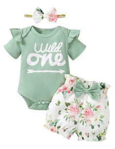 PRICES MAY VARY. The cute ruffled shorts design and wild one print on the birthday bodysuit will make your baby extra cute at the birthday party with this 1st birthday outfit This 1st birthday outfit,one year old birthday clothes is a great birthday present for your baby and you will love it Baby girl 1st birthday bodysuit are made of soft,comfortable and breathable fabrics that won't hurt your baby's skin This 1st birthday girl outfit is great as a gift for your baby to wear at a birthday party Fitted Bodysuit For First Birthday In Summer, Cute Bodysuit With Letter Print For Summer, First Birthday Spring Bodysuit, Spring First Birthday Bodysuit, First Birthday Spring Cotton Bodysuit, Summer Playful Letter Print Bodysuit, Playful Letter Print Bodysuit For Summer, Spring Cotton Bodysuit For First Birthday, Summer Playful Bodysuit With Letter Print