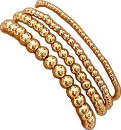 Flexible Gold Beaded Bracelets, Gold Stackable Wrap Bracelet, Gold Stackable Bracelets With Round Beads, Gold Stackable Beaded Bracelets With Round Beads, Gold Stackable Beads For Gifts, Stackable Gold Bracelet With Round Beads, Flexible Gold Beaded Stretch Bracelet, Gold Beaded Flexible Stretch Bracelet, Gold Stackable Rosary Bracelet With Round Beads