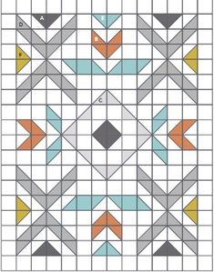 an image of a pattern that looks like it is made out of squares and triangles