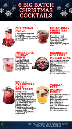 Big Batch Christmas Cocktails Batch Christmas Cocktail Vodka, Easy Cocktail Recipes Christmas, How To Host Christmas Party, Easy Batch Christmas Cocktails, Christmas Party Drinks Alcohol Easy Cocktail Recipes, Apple Cider Batch Cocktail, Christmas Easy Cocktails, Holiday Moscow Mule Recipe, Christmas Batch Drinks