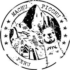 a black and white photo of a logo for the machu ploh peru museum