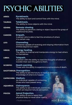 Zodiac Signs And Their Psychic Abilities | Psychic development learning, Psychic empath, Psychic abilities Psychic Empath, Learn Astrology, Energy Healing Spirituality