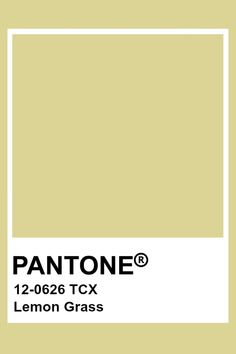 pantone's lemon grass color is shown with the text, 12 - 022 tcx