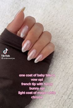 Hard Gel Overlay On Natural Nails, Opaque Nails, Nails Fire, Cutest Nails, Pedicure Tips, Fresh Nails, Wave Nails, Spa Ideas, Pink Chrome