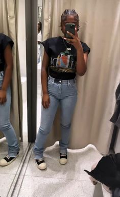 Outfit Ideas Inspo For School, Boujee School Outfits, Jean Romper Outfit Black Women, Christian Zero Tre Outfits, Back To School Outfits Black Women, First Day Of School Outfit Black Women