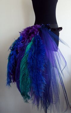 an image of a dress made out of feathers