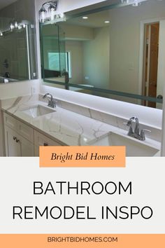 bathroom remodeling with the words bright bird homes on it and an image of a