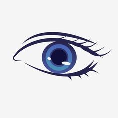 an eye with blue iris and long eyelashes