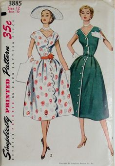 Rockabilly Dress Pattern, 50s Patterns, 1950s Dress Patterns, Simplicity Dress, Wedding Dress Patterns, Vintage Dresses 50s