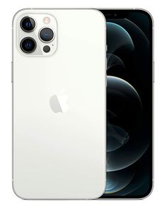 an apple iphone 12 is shown in white