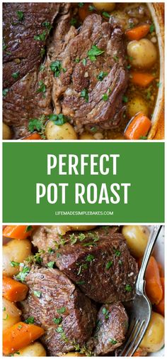 the perfect pot roast recipe with carrots and potatoes