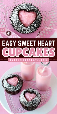 Delight everyone with these sweet heart cupcakes! They're a perfect sweet treat for Valentine's Day. With a maraschino cherry frosting filling and a heart-shaped dome, this chocolate cupcake recipe is an easy Valentine's Day dessert everyone will love! Cherry Frosting, Red Velvet Cake Recipe, How To Make Frosting, Heart Cupcakes, Cupcake Recipes Chocolate, Creative Cupcakes, Pink Food Coloring