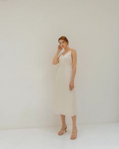 Evelyn Ivory Slip Dress / Backless Tea Length Satin Dress / | Etsy Vietnam Elegant Tea-length Maxi Dress For Dress Down Occasions, Elegant Tea-length Maxi Dress For Casual Occasions, Elegant Tea-length Maxi Dress For Dress Down, Elegant Midi Length Silk Dress For Brunch, Elegant Midi Length Silk Dress For Casual Occasions, Cream Dresses With Bias Cut And Spaghetti Straps, Sleeveless Beige Bias Cut Dress, Cream Midi Dress For Dinner, Cream Bias Cut Dress With Spaghetti Straps