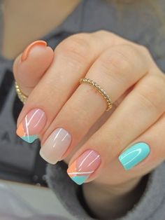 Decent Nails, Nail 2022, Uñas Ideas, Summer Nails 2023, Nail Glam, Nails 2022, Simple Gel Nails