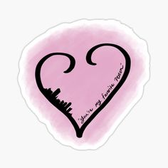 a pink heart sticker with the words you're my love written on it