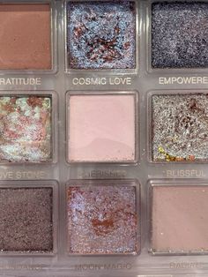 Eye Shadow Palate, Fairy Eyeshadow Palette, Eyeshadow Aesthetic Palette, Makeup Palette Aesthetic, Euphoria Eyes, Diy Eyeshadow Palette, Eyeshadow Palette Aesthetic, Aesthetic Eyeshadow Palette, Aesthetic Eyeshadow