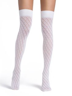 Warm openwork knee-highs, made of cotton, 3D effect.Теплые ажурные гольфины (�гольфы выше колена) из хлопка, эффект 3D. Cotton 82%, Polyamide 15%, Elastane 3% Made in Belarus High Knees, 3d Effect, Belarus, Teen Fashion Outfits, Knee High Sock, Teen Fashion, Fashion Outfits, Media, White