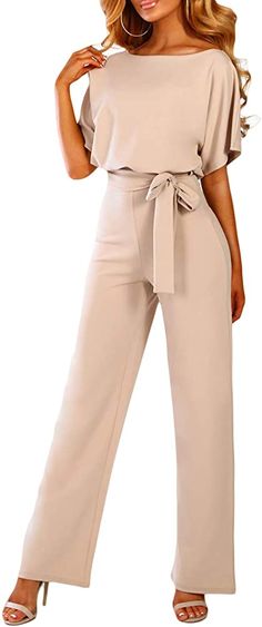 Womens Summer Jumpsuits, Cocktail Jumpsuit, Long Pants Outfit, Romper Long Pants, Classy Jumpsuit, Long Pant Jumpsuit, Jumpsuit Casual, Wide Leg Romper, Jumpsuit Dressy