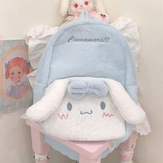 Cinnamoroll Plush Backpack Cartoon Blue Schoolbag Student knapsack Shoulder Bags 100% Brand New & High Quality  Color:  (As shown in picture) Size: 38*30*13 cm Package: 1 PC Style Backpack Color Blue Department Girls Material Synthetic Materials Theme Anime Character Family My Melody Character Cinnamoroll Size 38x30x13cm Occasion Casual Closure Zipper Country/Region of Manufacture China Brand Unbranded Kawaii Backpacks For School, Cinnamoroll Items, Cinnamoroll Backpack, School Bag Cute, Sanrio Items, Sanrio Backpack, Japanese School Bag, Cute Cinnamoroll, Cinnamoroll Plush