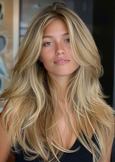 Front Layered Haircuts, Blonde Hair Transformations, Long Blonde, Layered Haircuts, Layered Hair, Style Ideas, Blonde Hair, Long Hair, This Year