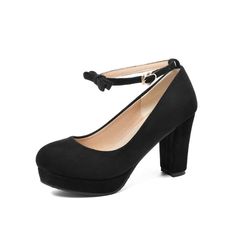 Heel Height: 8.5 cm Platform Height: 2 cm (All Measurement In Cm And Please Note 1cm=0.39inch) Note:Use Size Us 5 As Measurement Standard, Error:0.5cm.(When Plus/Minus A Size,The Round And Shaft Height Will Plus/Minus 0.5CM Accordingly.Error:0.5cm) Note: The size you choose is US Size and 1CM=0.39inch. Size Guide: US 3=EU34=22CM,US 4=EU35=22.5CM,US 5=EU36=23CM, US 6=EU37=23.5CM,US 7=EU38=24CM,US 8=EU39=24.5CM, US 9=EU40=25CM,US 10=EU41=25.5CM,US 11=EU42=26CM, US 12=EU43=26.5CM,US 13=EU44=27CM,US Chunky Heel Platform Sandals, Platform Heels Chunky, Wedding Heels, Mary Jane Heels, Mary Jane Shoes, Ankle Straps, Platform Pumps, High Heel Pumps, Black Pumps