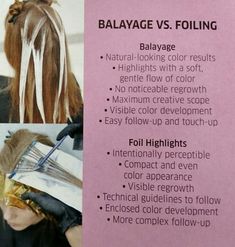 Baylage Vs Highlight, Bayalage Vs Highlights, Balayage Sectioning, Foils Vs Balayage, Hair Education, Nails Health