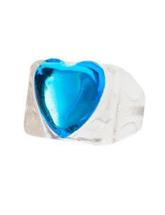 "But like, what's your sign?!"Our beloved handmade Zodiac Lucky Ring Collection gets a romantic makeover with the cutest chunky heart charms that corresponds with your star sign. Made in NYC with premium Japanese resin for maximum shine and nostalgia. Currently in size 6/7 only. Handmade Blue Heart Ring, Handmade Blue Heart Shaped Ring, Blue Adjustable Heart Ring, Adjustable Blue Heart Ring, Cute Blue Jewelry For Valentine's Day, Blue Ring For Valentine's Day Gift, Handmade Blue Heart Ring For Gift, Handmade Blue Heart Ring Gift, Cute Blue Heart-shaped Jewelry