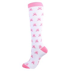 Support with your Pink Ribbons🎗Compression Socks! Relieve swelling while wearing compression socks with fun colors and designs. 😁💖🎗

Material: nylon
Weight: 70g
Socks length: 21cm*39cm


Our compression socks combine precise graduated compression with durability at a great price. The soft breathable fabric makes them easy to put on and easy to take off.


This compression sock provides 20-30 mmHg of gradient compression and helps improve blood flow prevent edema (swelling) and reduce the dis Comfortable Pink Knee-high Socks, Comfortable Knee-high Pink Socks, Compression Knee-high Socks In White, White Compression Knee-high Socks, Pink Stretch Breathable Socks, Pink Breathable Stretch Socks, Pink Breathable Fitted Socks, Alien Socks, Achy Legs