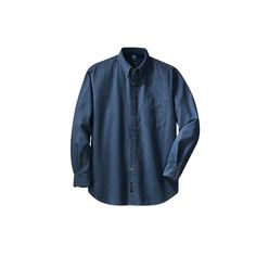 Find the Port & Company® Long Sleeve Value Denim Shirt at Michaels. com. With sturdy construction, a generous cut, and soft garment washing, this Value Denim Shirt won't stretch your budget. With sturdy construction, a generous cut and soft garment washing, this Value Denim Shirt won't stretch your budget. Details: Available in multiple shades of blue and sizes Double-needle stitching throughout Horn-tone buttons Left chest pocket Rounded adjustable cuffs 100% cottonNote: Due to special finishin Classic Blue Long Sleeve Denim Top, Classic Long Sleeve Denim Blue Shirt, Dark Wash Long Sleeve Denim Cotton Top, Classic Long Sleeve Denim Blue Top, Classic Denim Blue Long Sleeve Top, Ink Blue, Blue Ink, Denim Shirt, Shades Of Blue