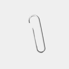 a metal hook on a white background