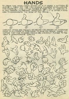 an old book page with hand gestures drawn on it