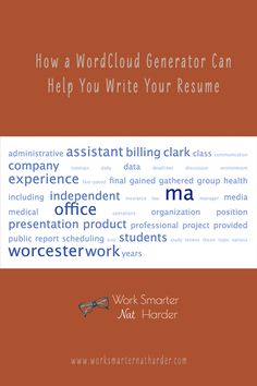 how a wordcloud generator can help you write your resume