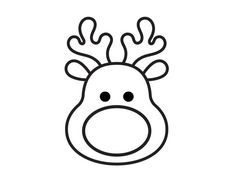 a reindeer's head with antlers on it