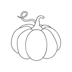 a black and white drawing of a pumpkin